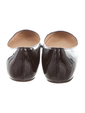 Christian Louboutin Pointed-Toe Patent Leather Flats