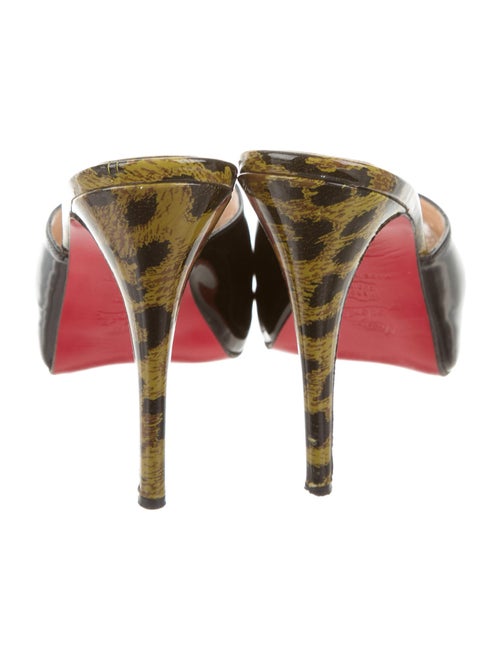 Christian Louboutin Patent Leather Slide Sandals