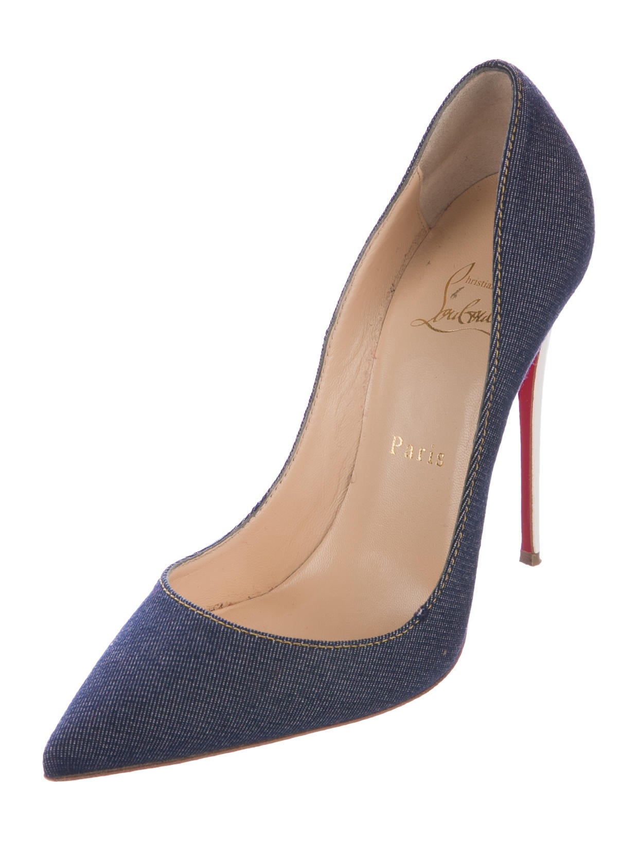 Christian Louboutin Denim So Kate Pumps Blue Pumps, Shoes CHT81287 The RealReal