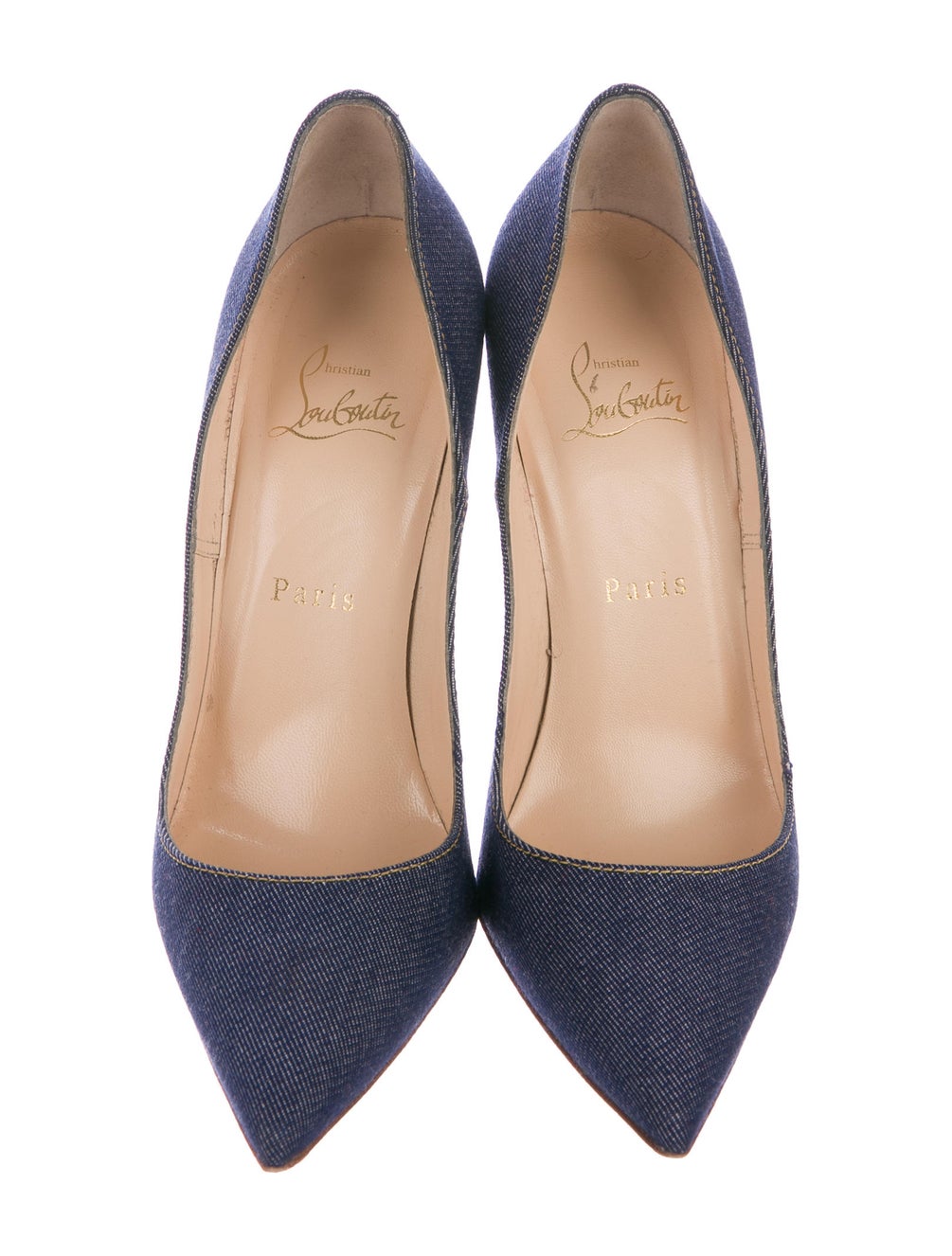 Christian Louboutin Denim So Kate Pumps Shoes CHT81287 The RealReal