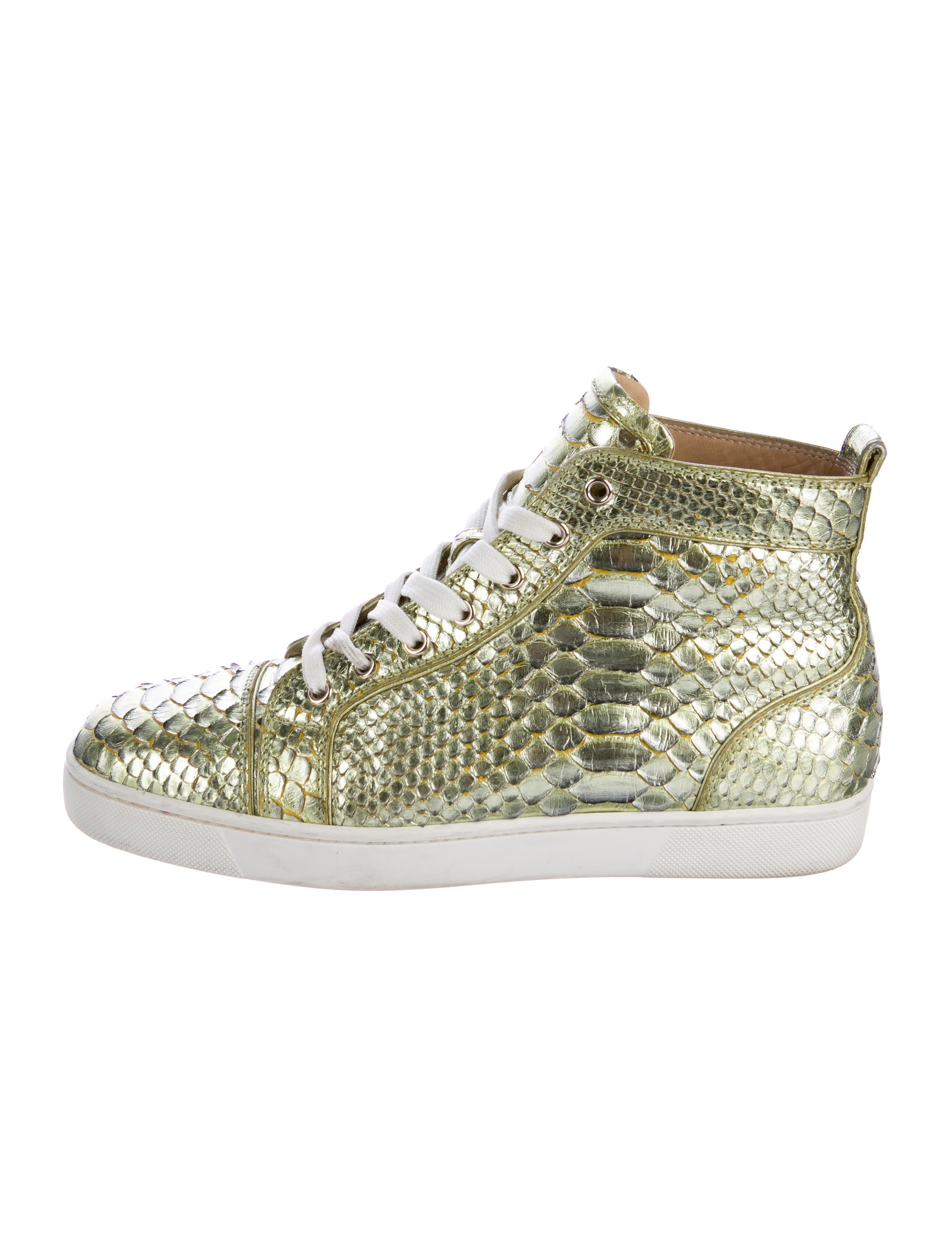 Christian Louboutin Python Louis Flat Sneakers