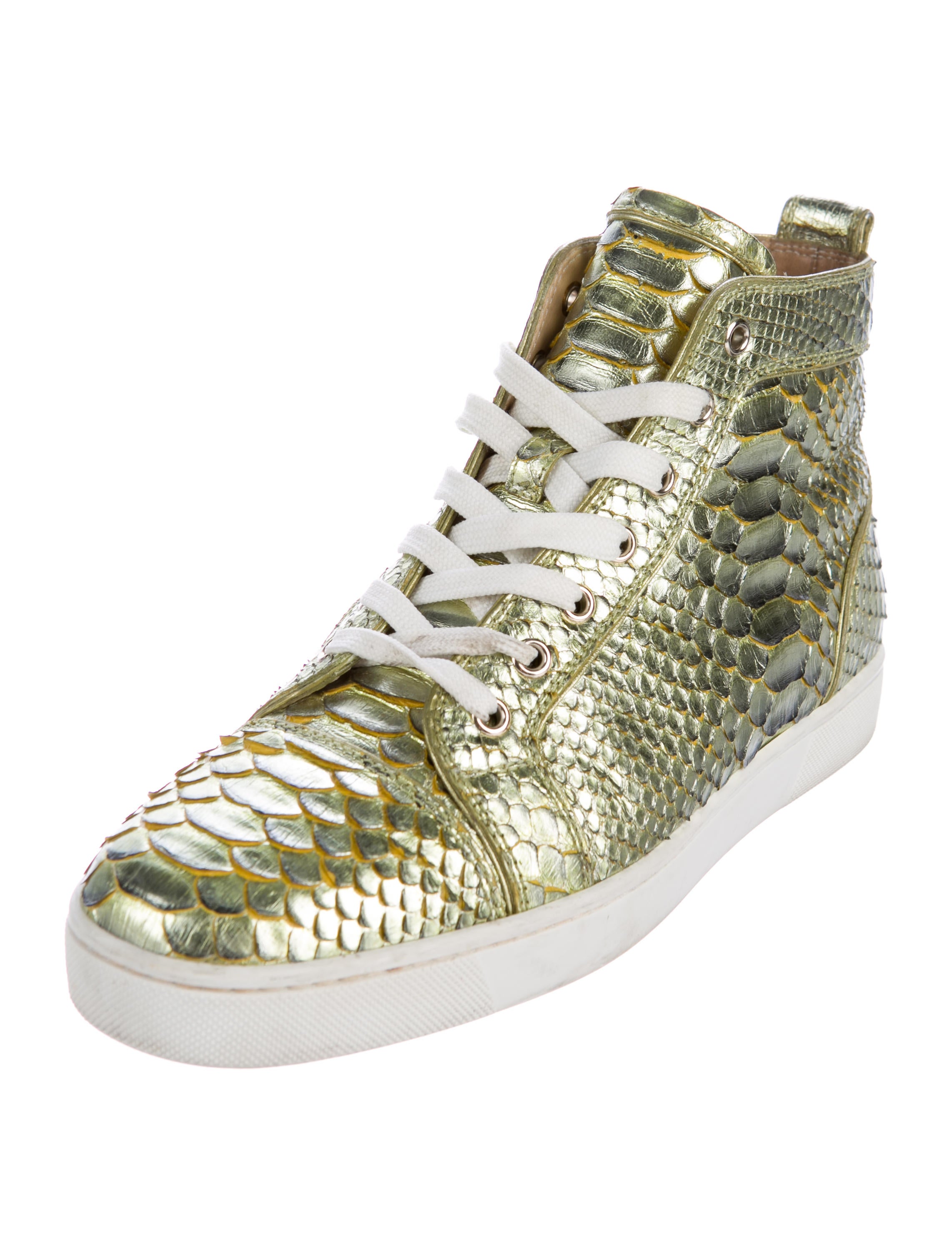 Christian Louboutin Python Louis Flat Sneakers