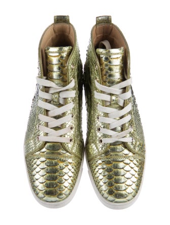 Christian Louboutin Python Louis Flat Sneakers
