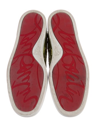 Christian Louboutin Python Louis Flat Sneakers