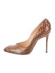 Christian Louboutin Python Pointed-Toe Pumps