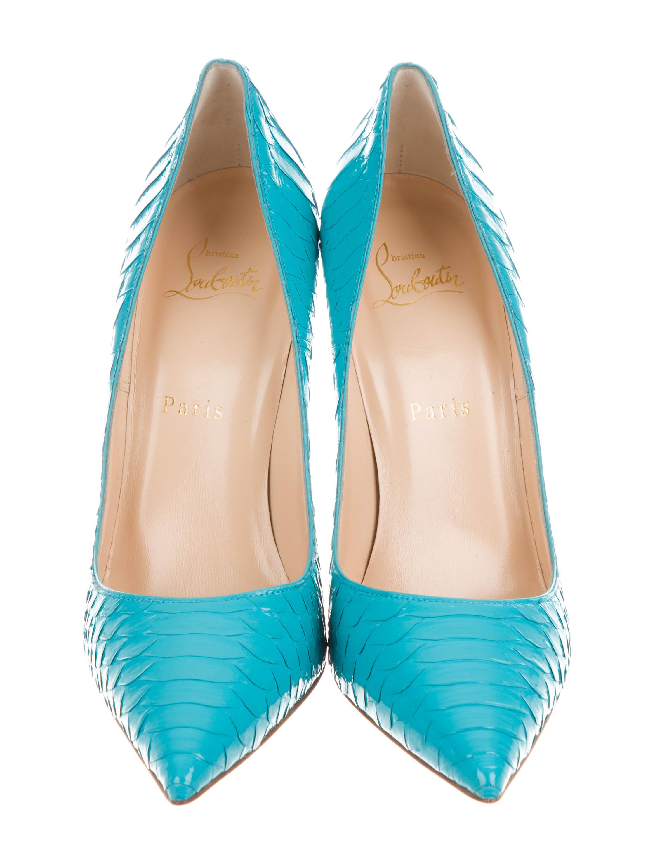 christian louboutin so kate 120 python pumps w/ tags
