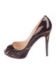 Christian Louboutin Very Prive 120 Patent Leather Pumps