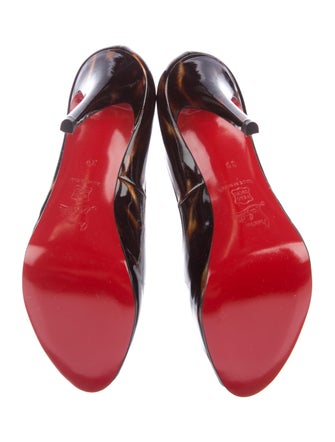 Christian Louboutin Very Prive 120 Patent Leather Pumps