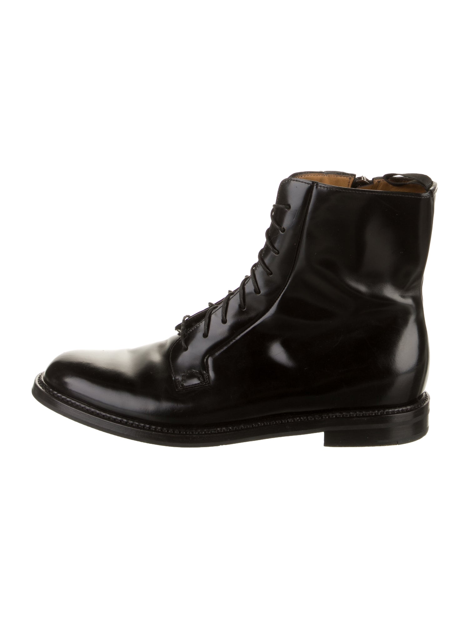 Church's Leather Printed Combat Boots
