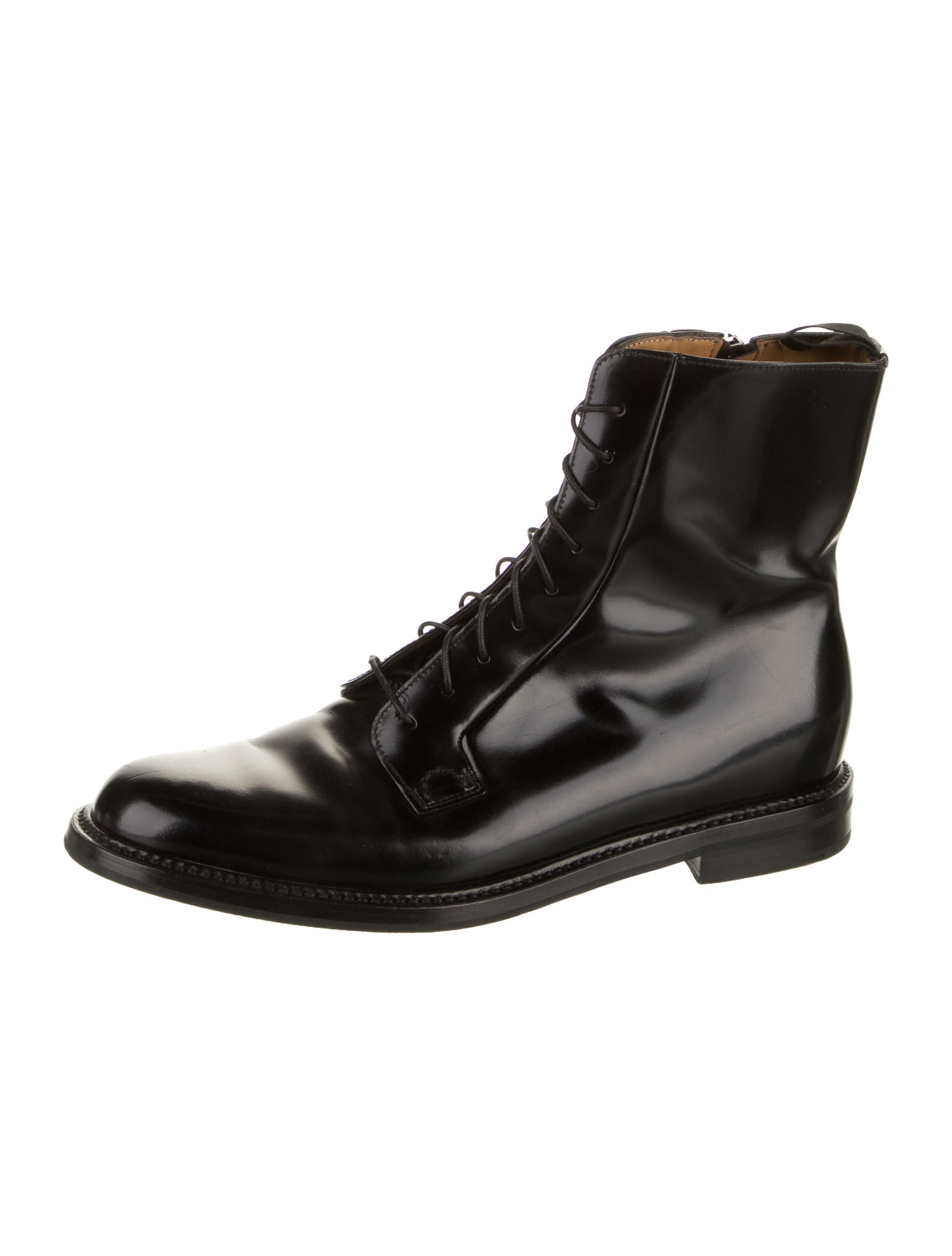 Church's Leather Printed Combat Boots