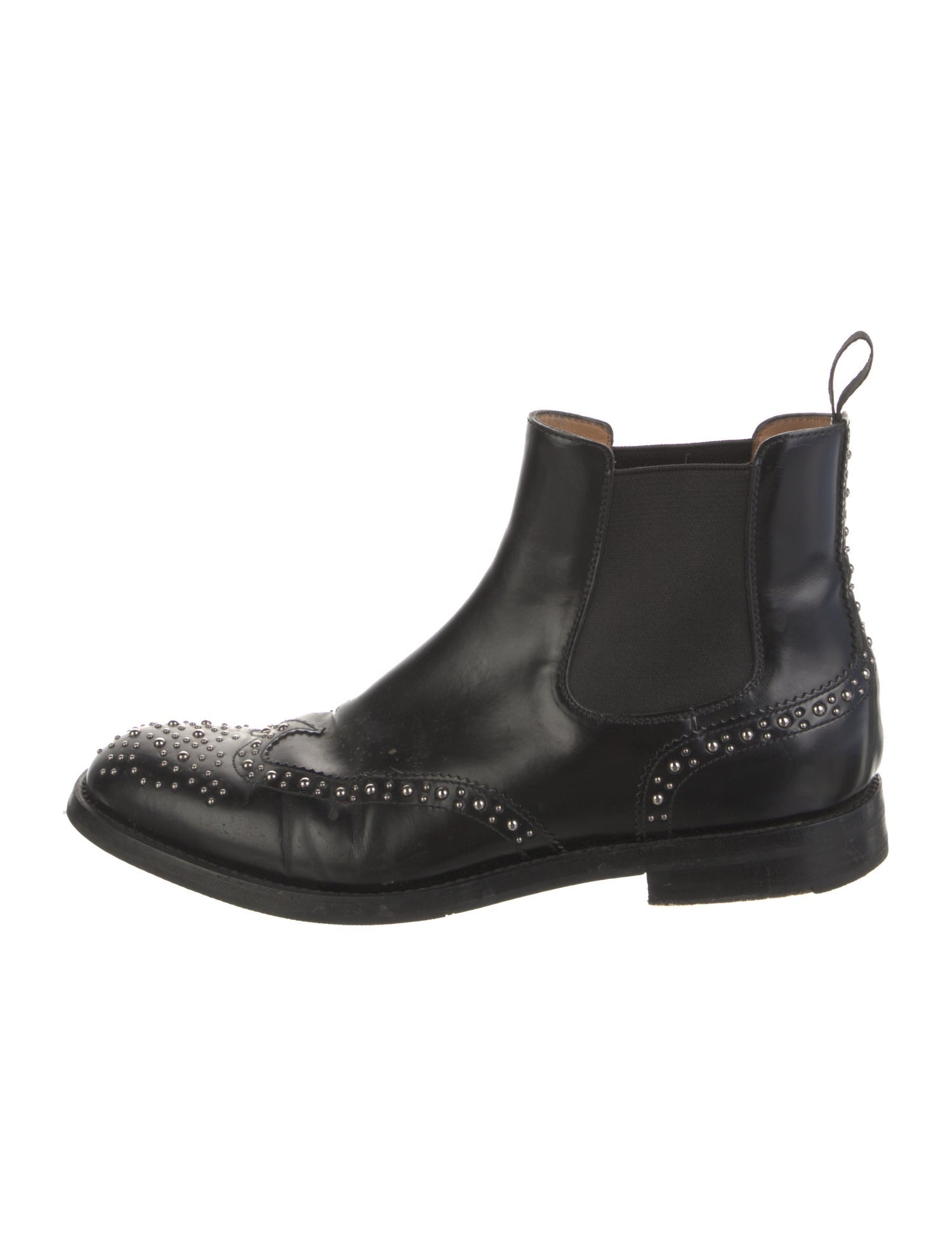 Church's Leather Studded Accents Chelsea Boots
