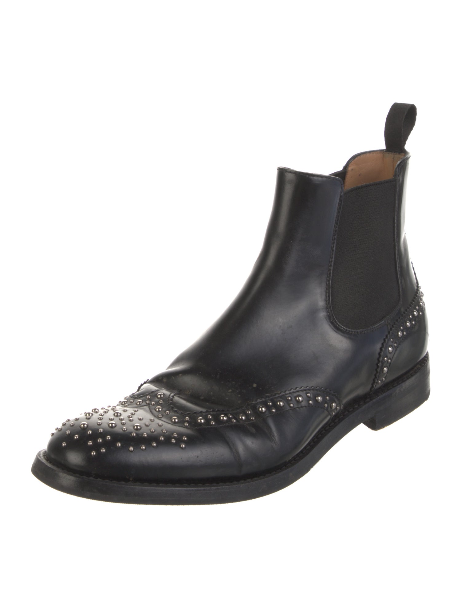 Church's Leather Studded Accents Chelsea Boots