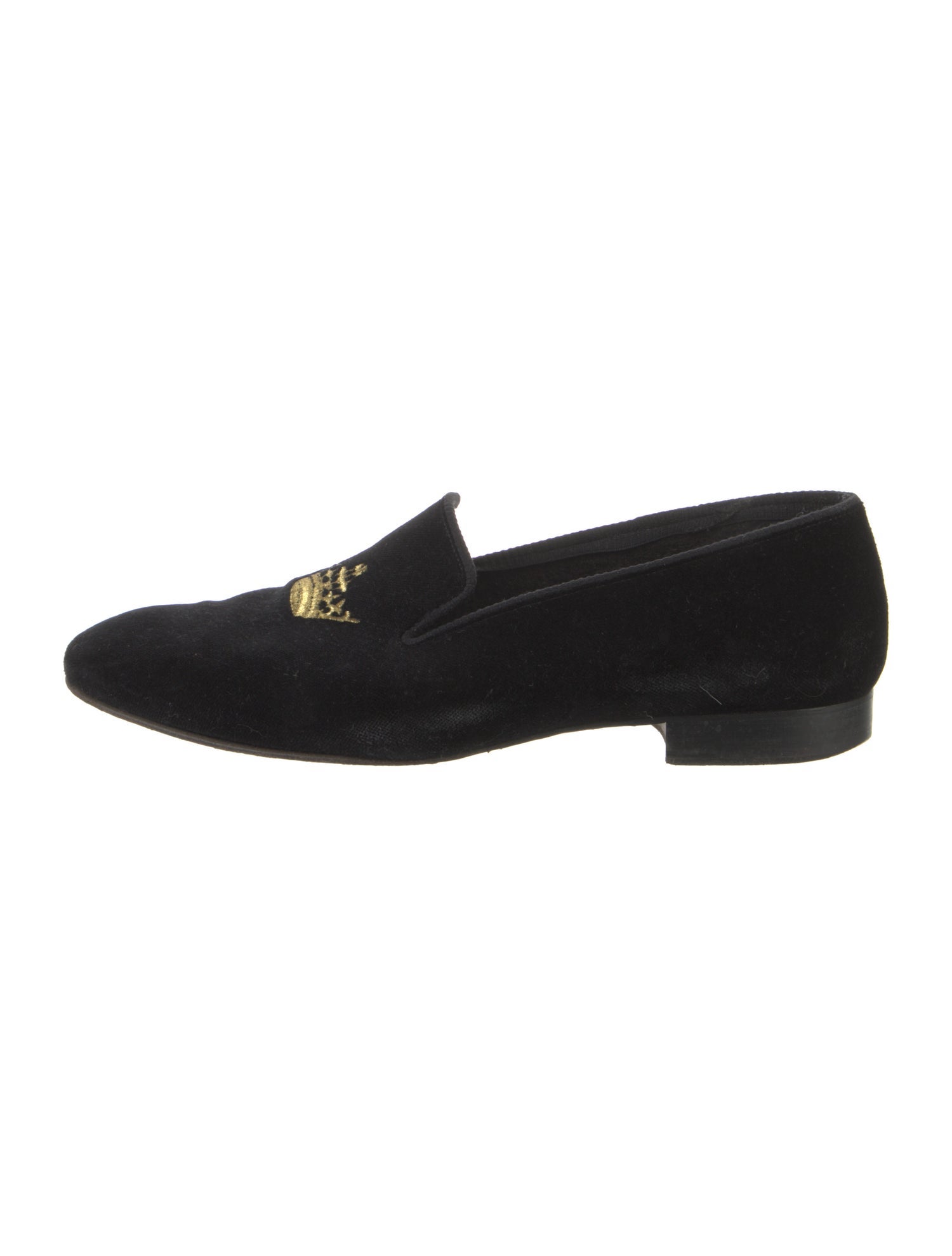Church's Velvet Embroidered Accent Loafers