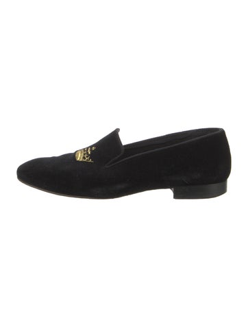 Church's Loafers Velvet Embroidered Accent 8