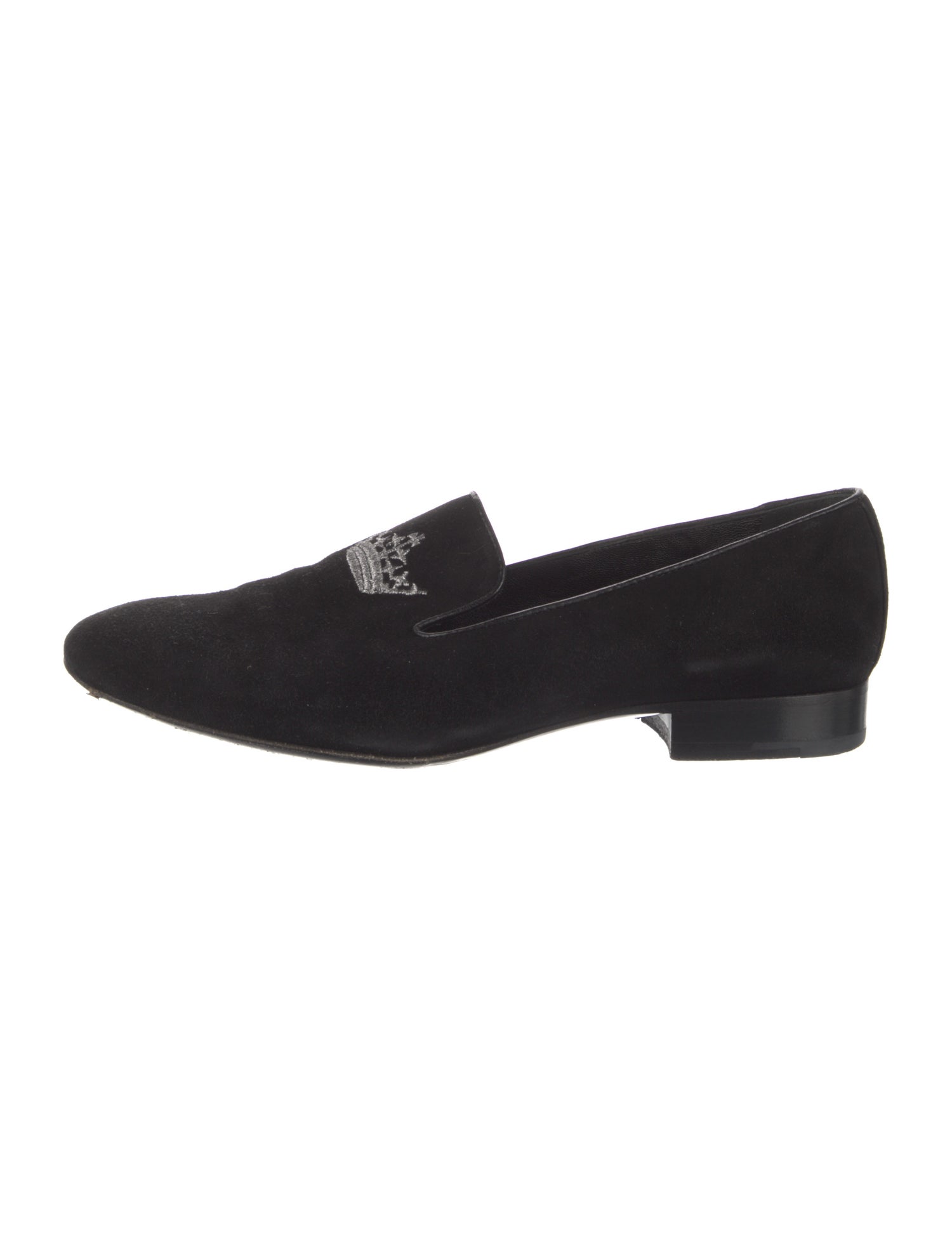 Church's Suede Embroidered Accent Loafers