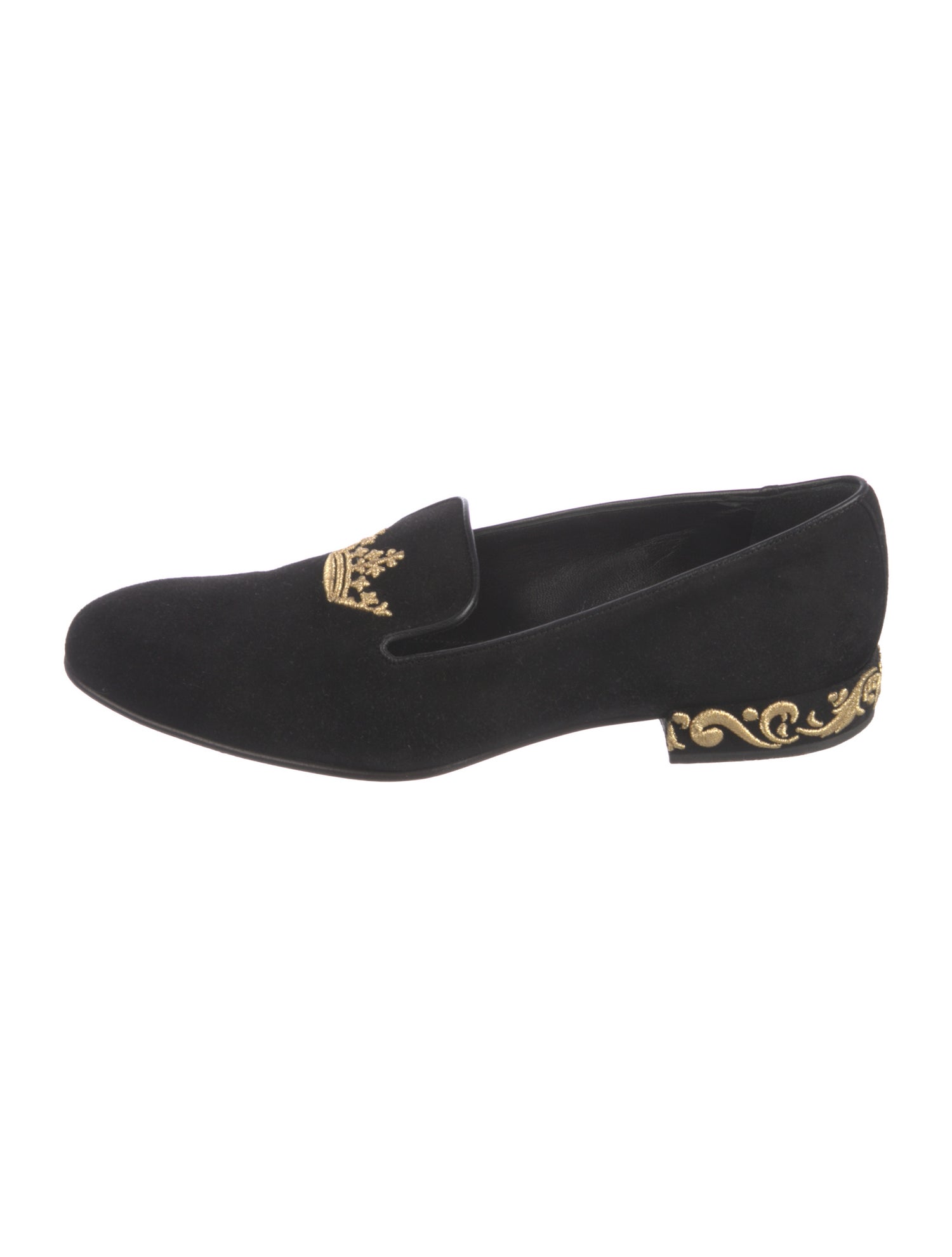 Church's Suede Embroidered Accent Loafers