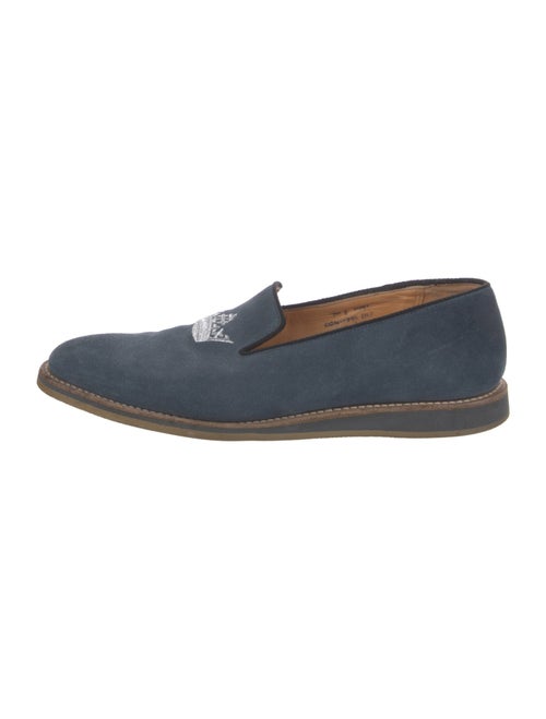 Church's Suede Embroidered Accent Loafers