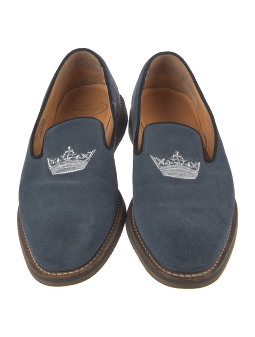 Church's Suede Embroidered Accent Loafers