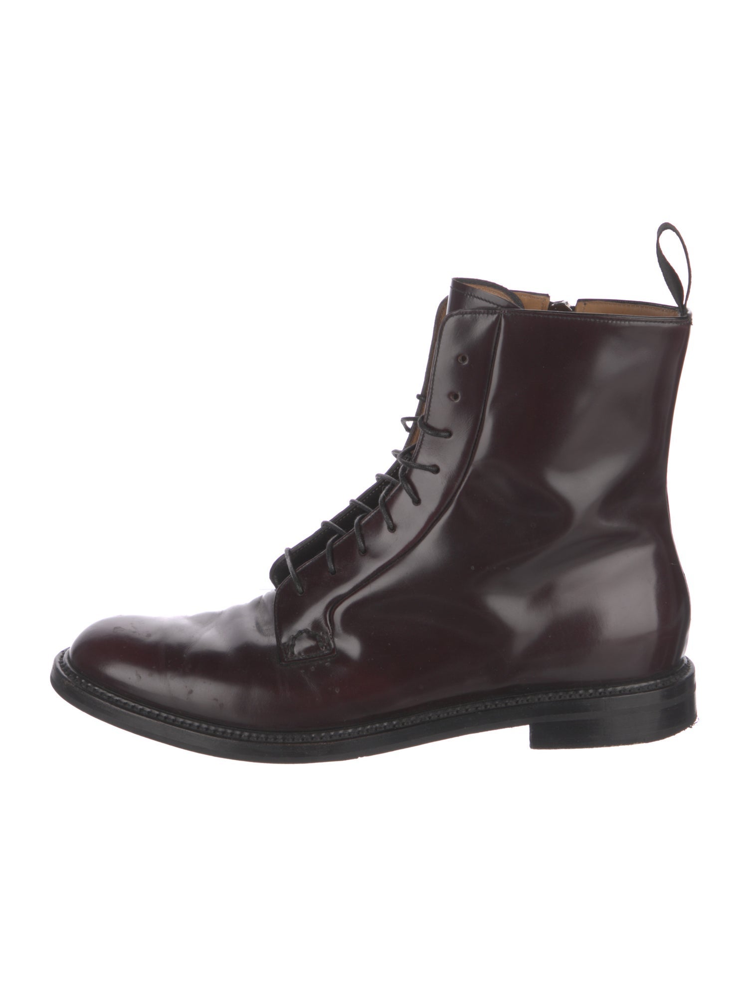 Church's Patent Leather Combat Boots