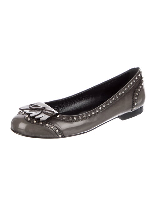 Church's Patent Leather Colorblock Pattern Ballet Flats