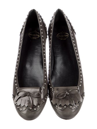 Church's Patent Leather Colorblock Pattern Ballet Flats