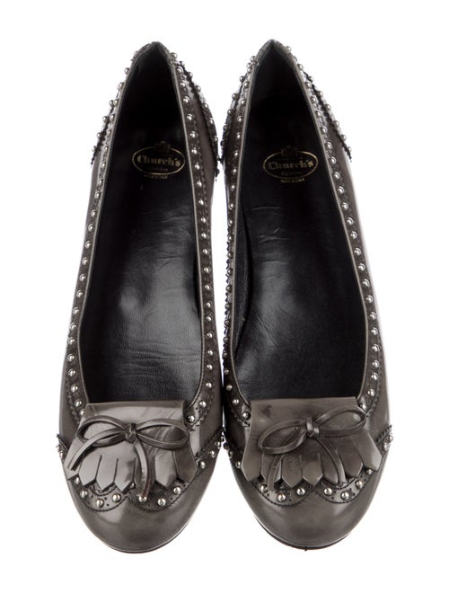 Church's Patent Leather Colorblock Pattern Ballet Flats