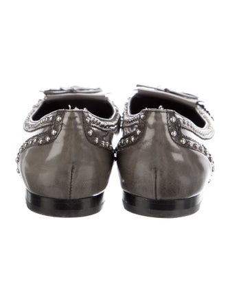 Church's Patent Leather Colorblock Pattern Ballet Flats