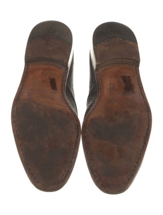 Church's Leather Animal Print Loafers