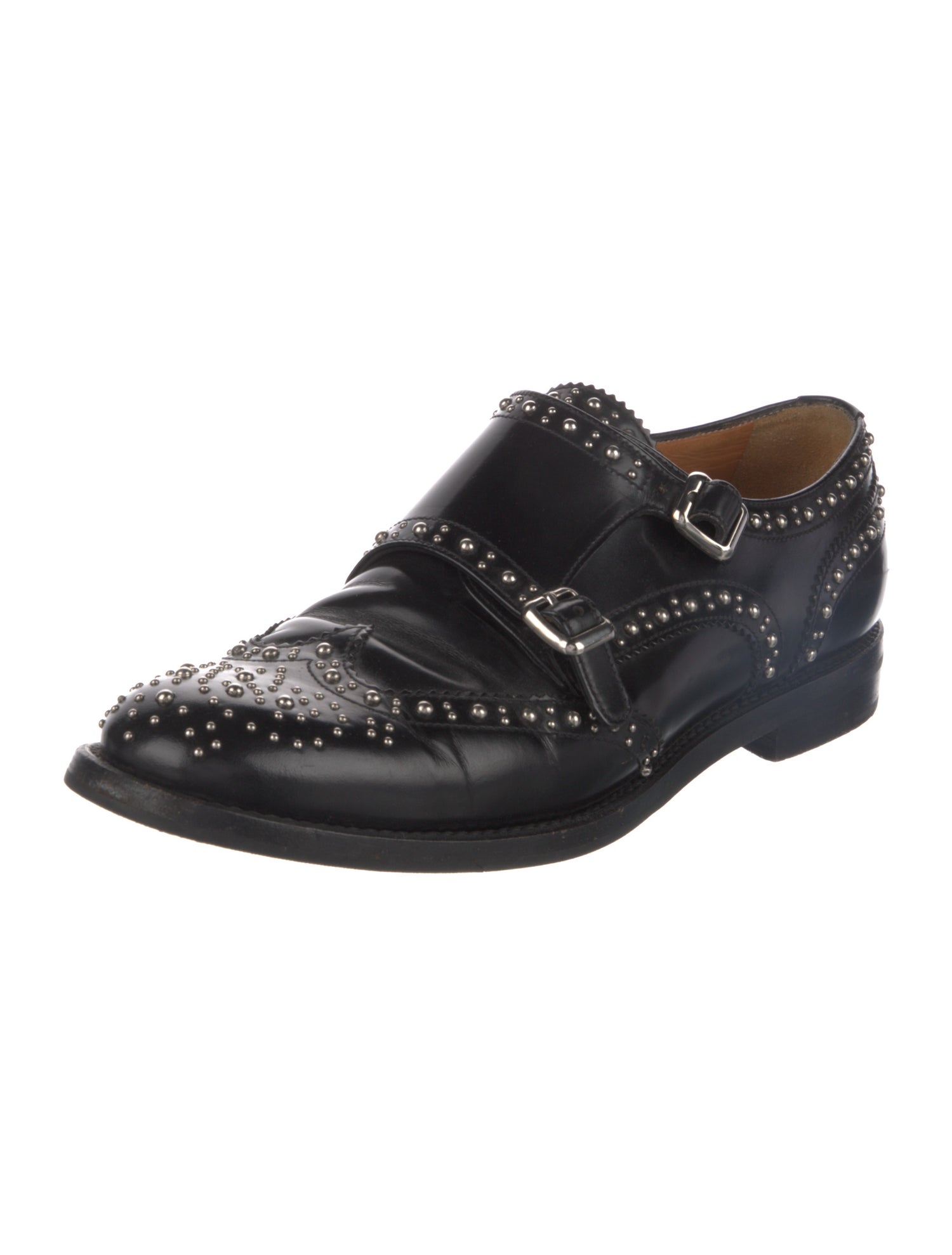 Church's Leather Studded Accents Oxfords
