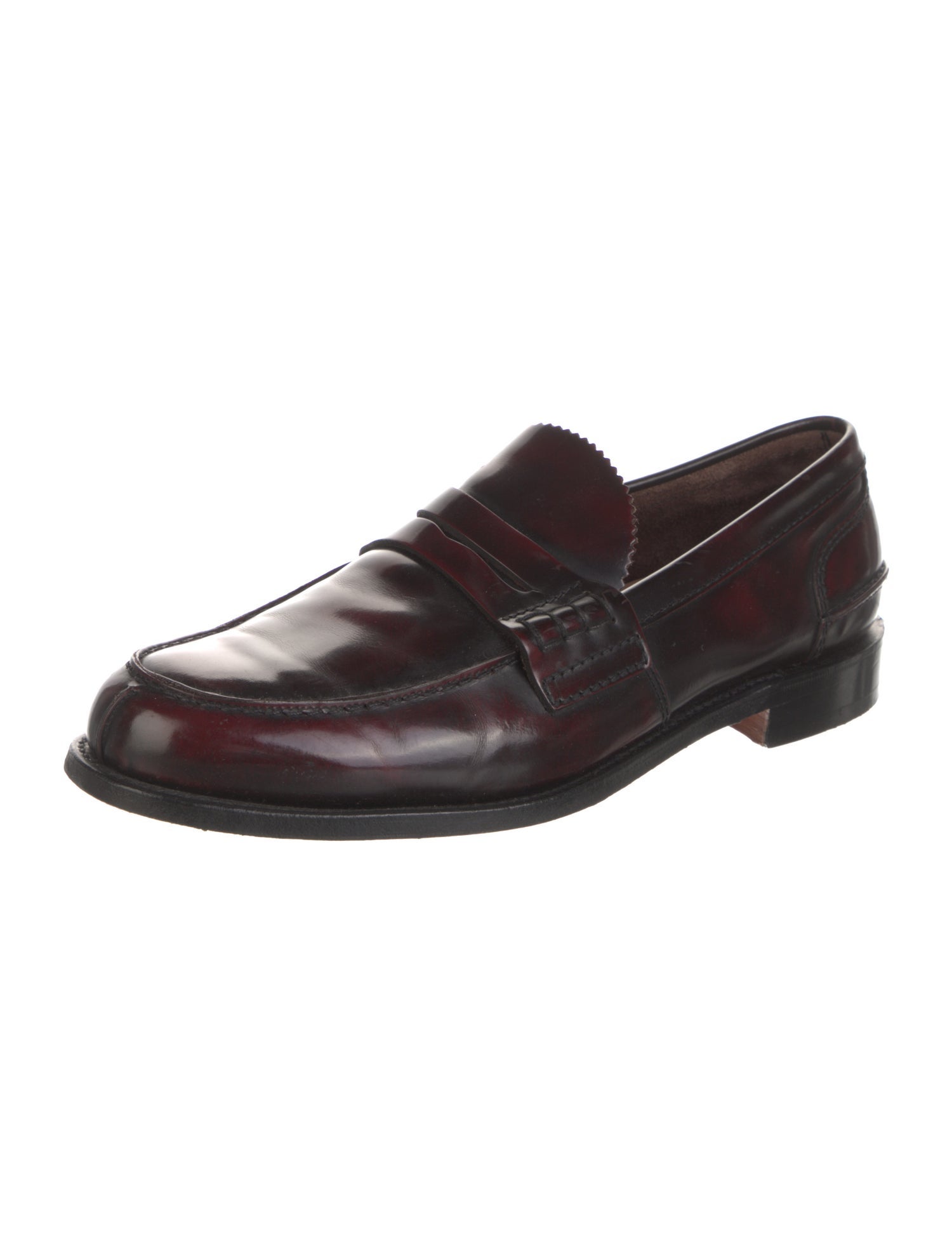 Church's Leather Tassel Accents Dress Loafers