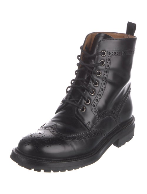 Church's Leather Whipstitch Trim Combat Boots