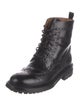 Church's Leather Whipstitch Trim Combat Boots