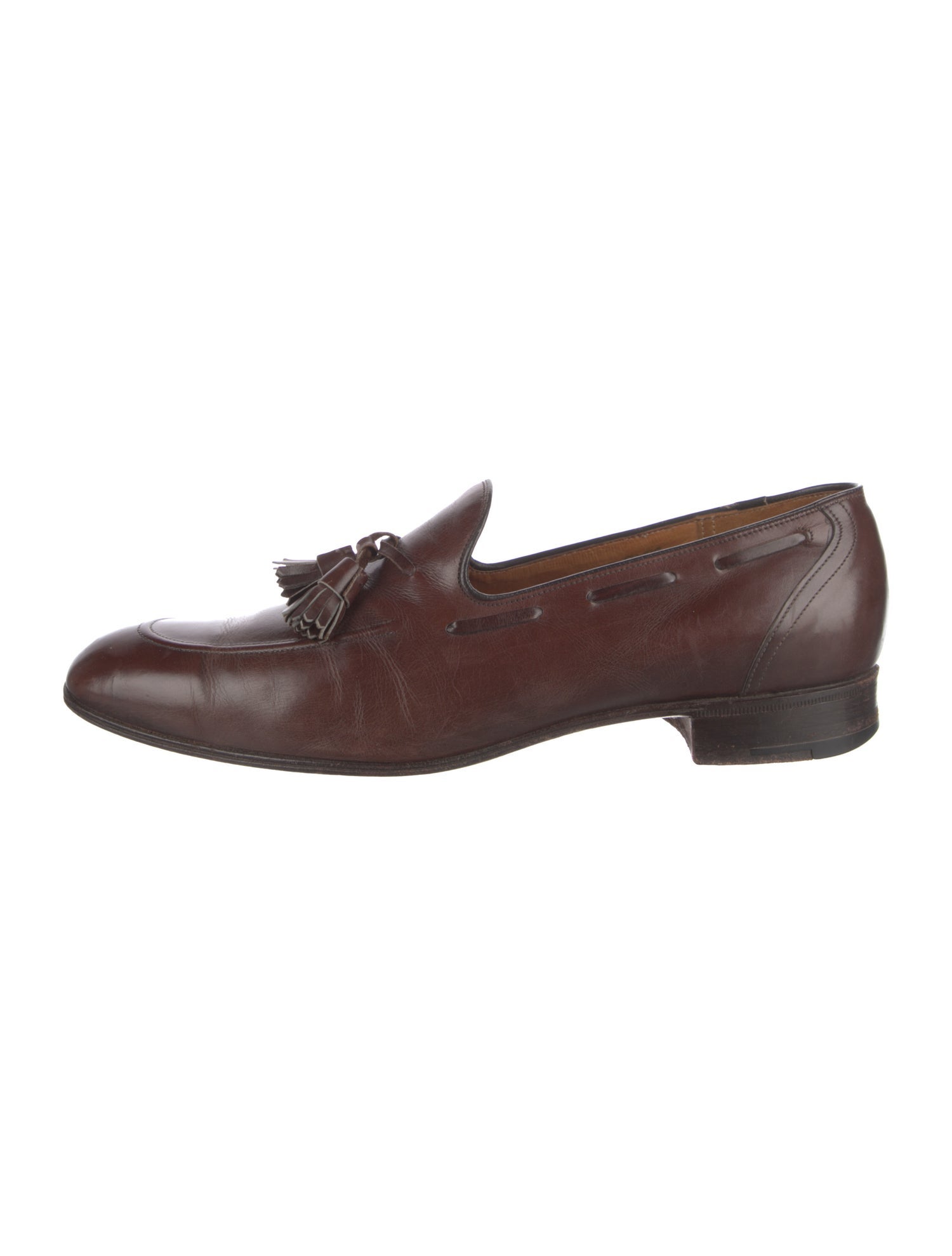 Church's Leather Tassel Accents Dress Loafers
