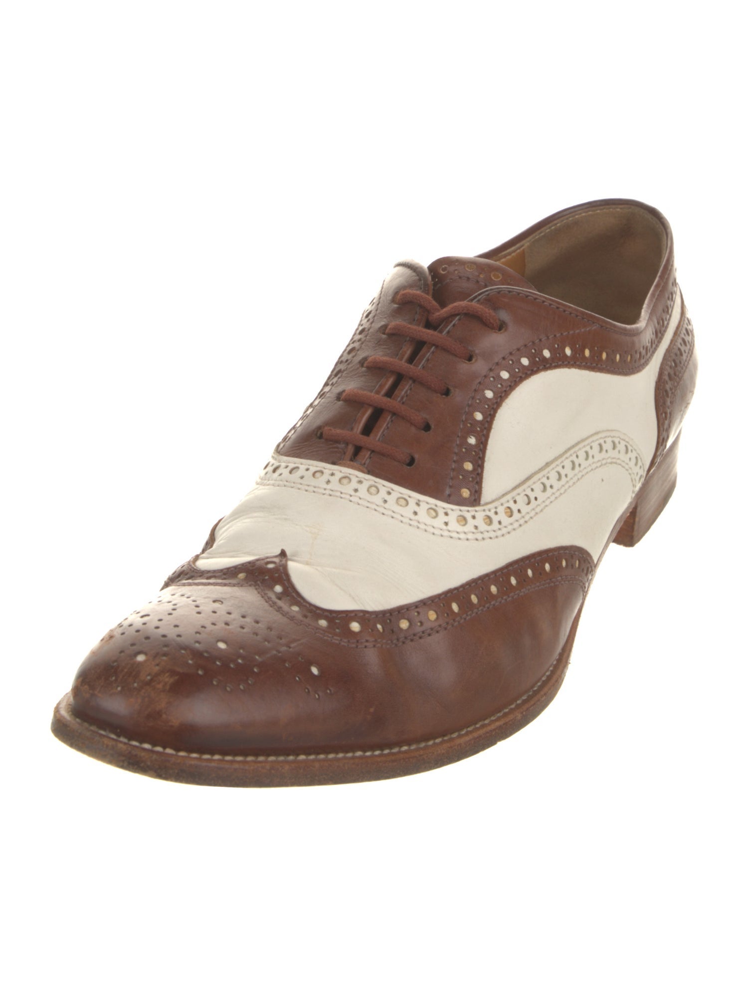 Church's Leather Colorblock Pattern Spectators