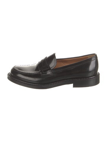 Pre-owned Church's Leather Loafers In Black