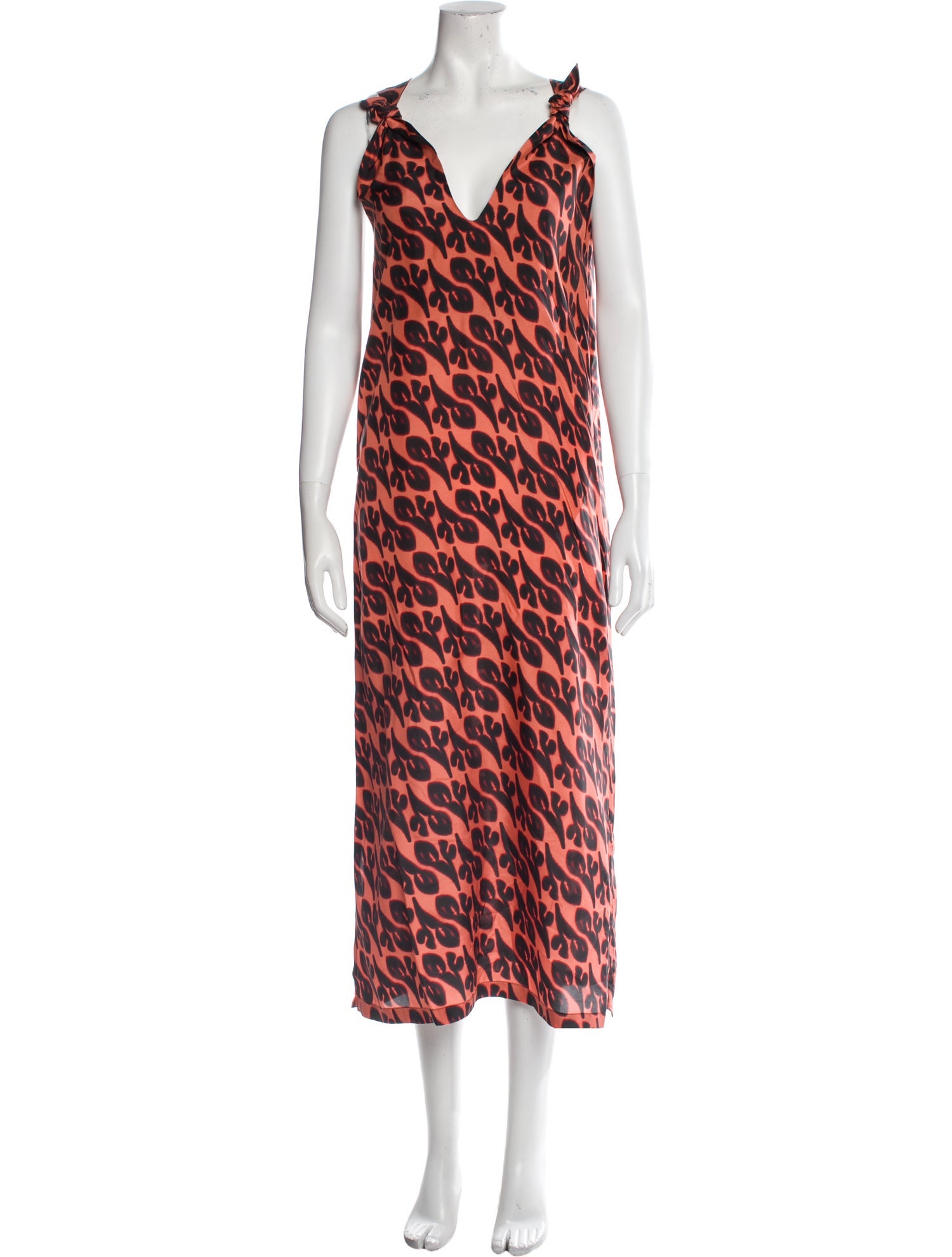 Christian Wijnants Animal Print Long Dress