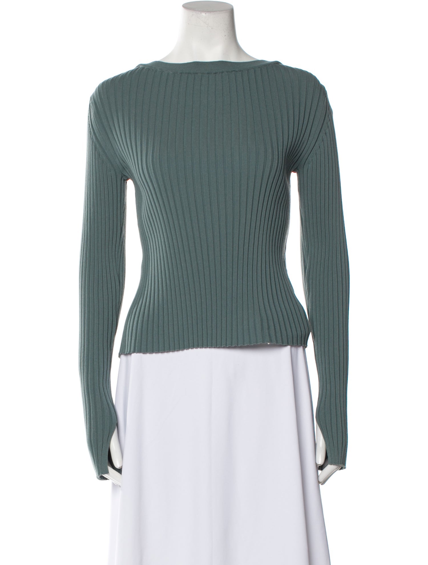 Christian Wijnants Bateau Neckline Long Sleeve Top