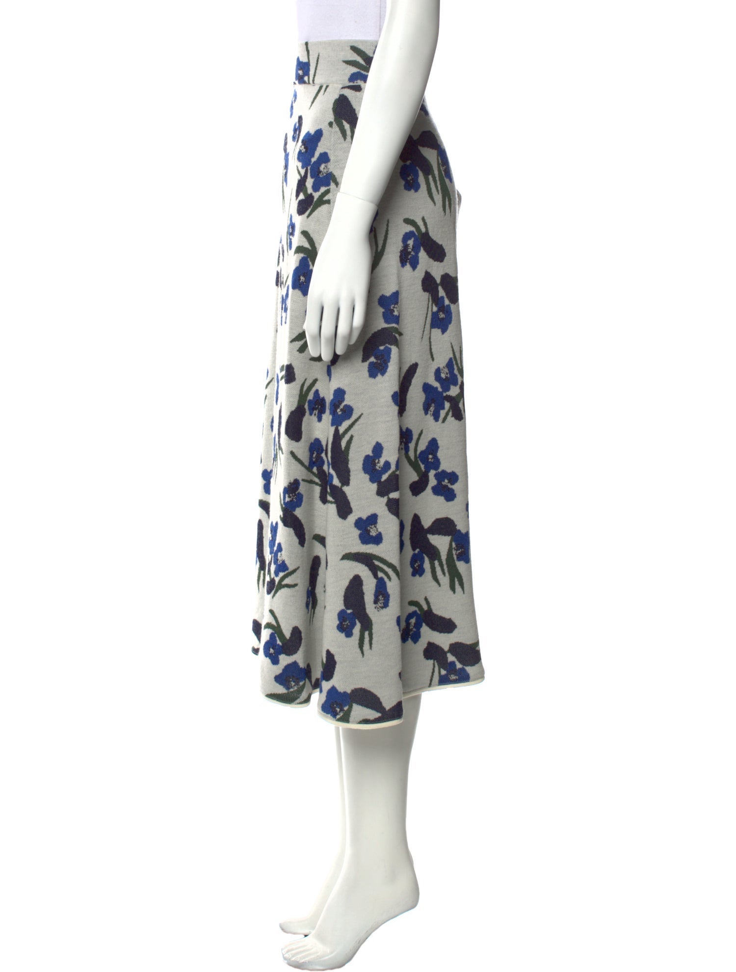 Christian Wijnants Floral Print Midi Length Skirt
