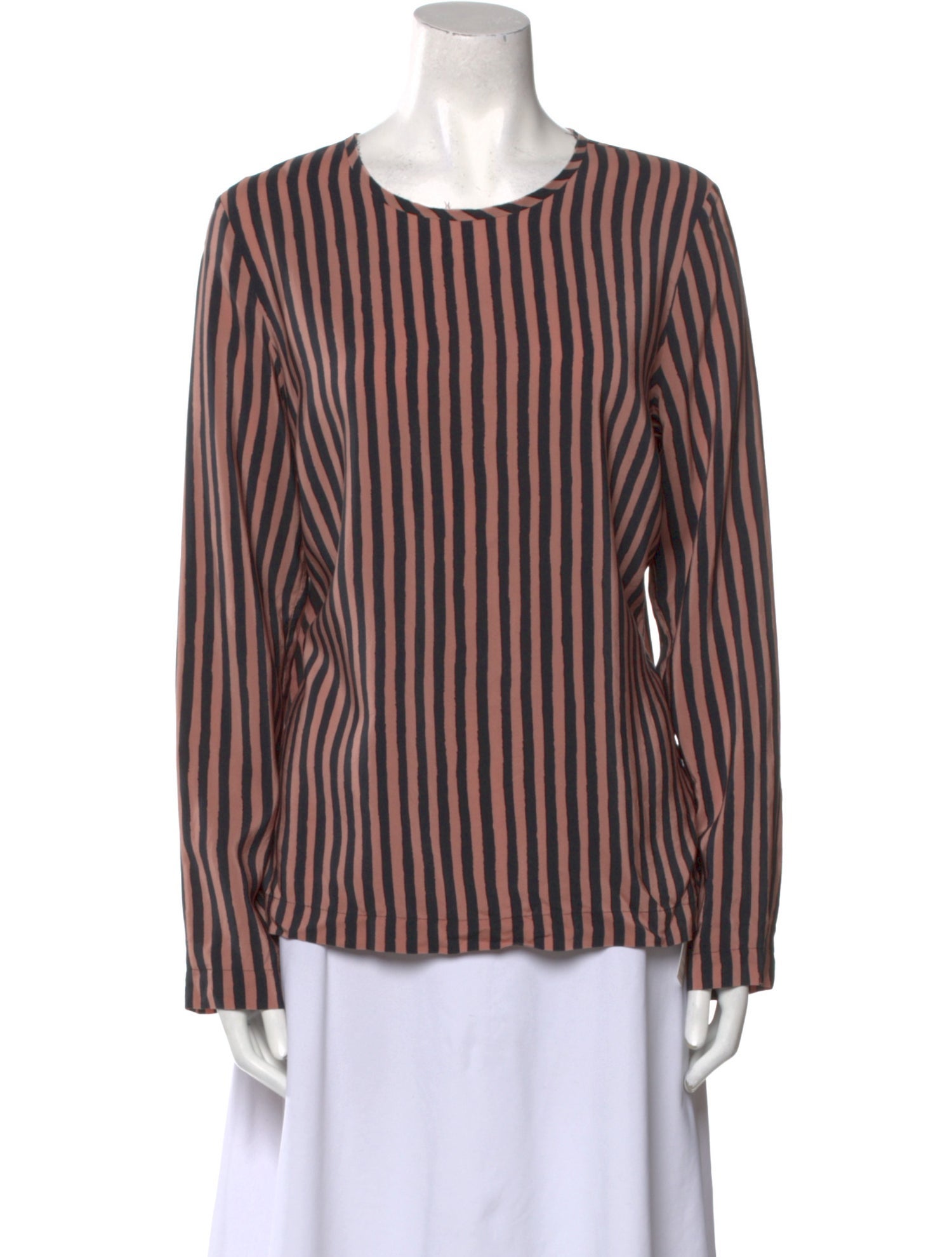 Christian Wijnants Striped Crew Neck Blouse