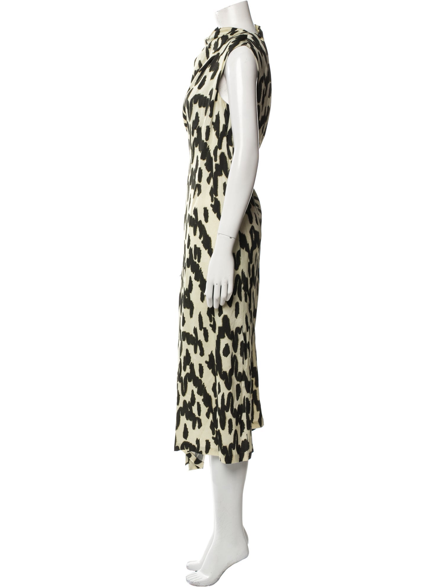 Christian Wijnants Animal Print Long Dress