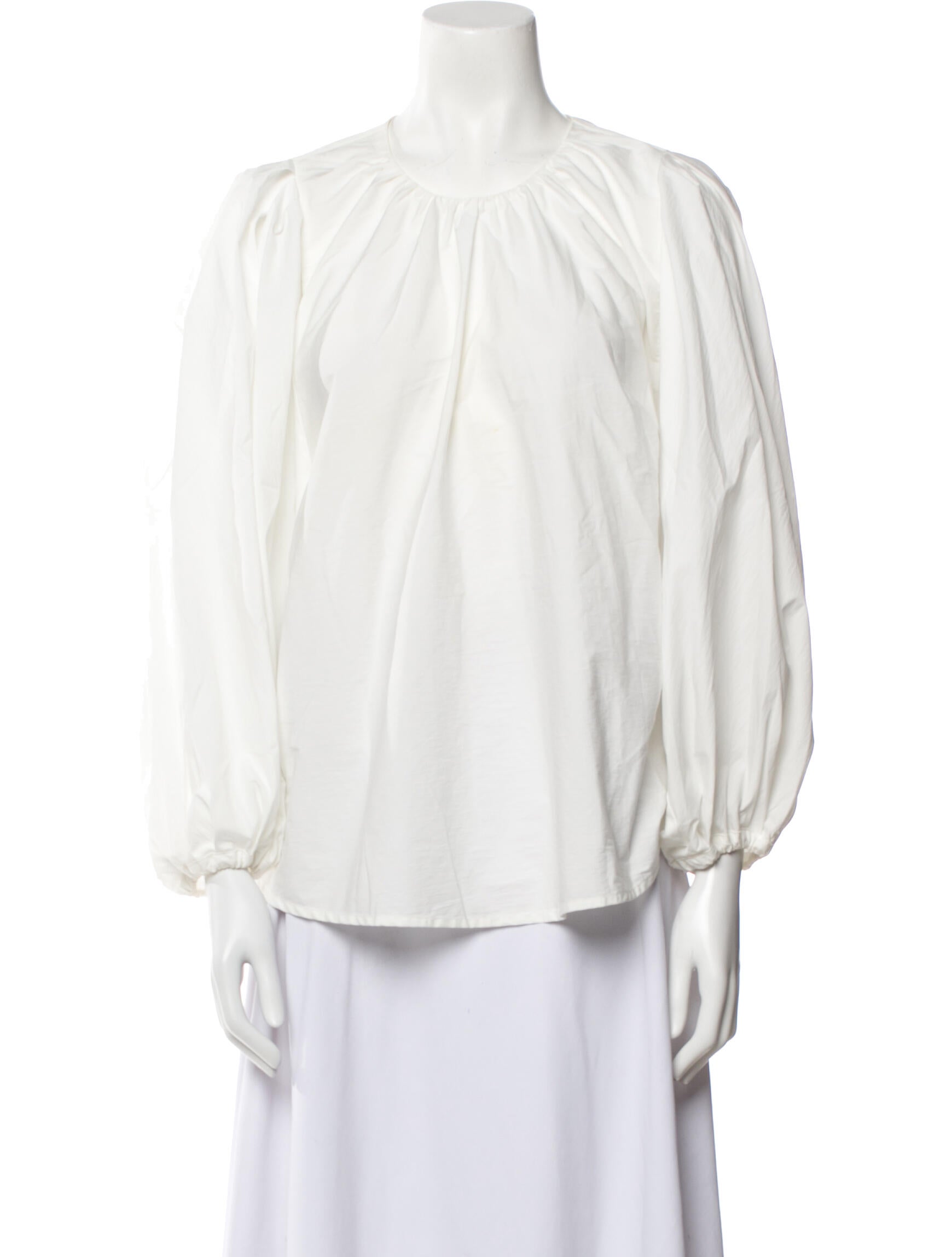 Christian Wijnants Crew Neck Three-Quarter Sleeve Blouse