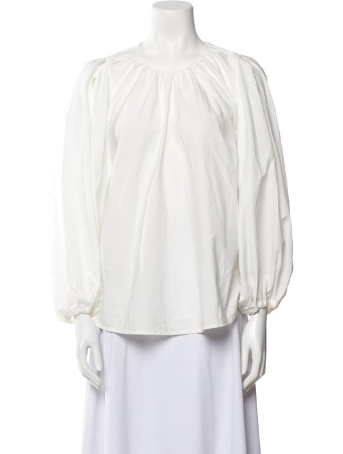 Christian Wijnants Crew Neck Three-Quarter Sleeve Blouse