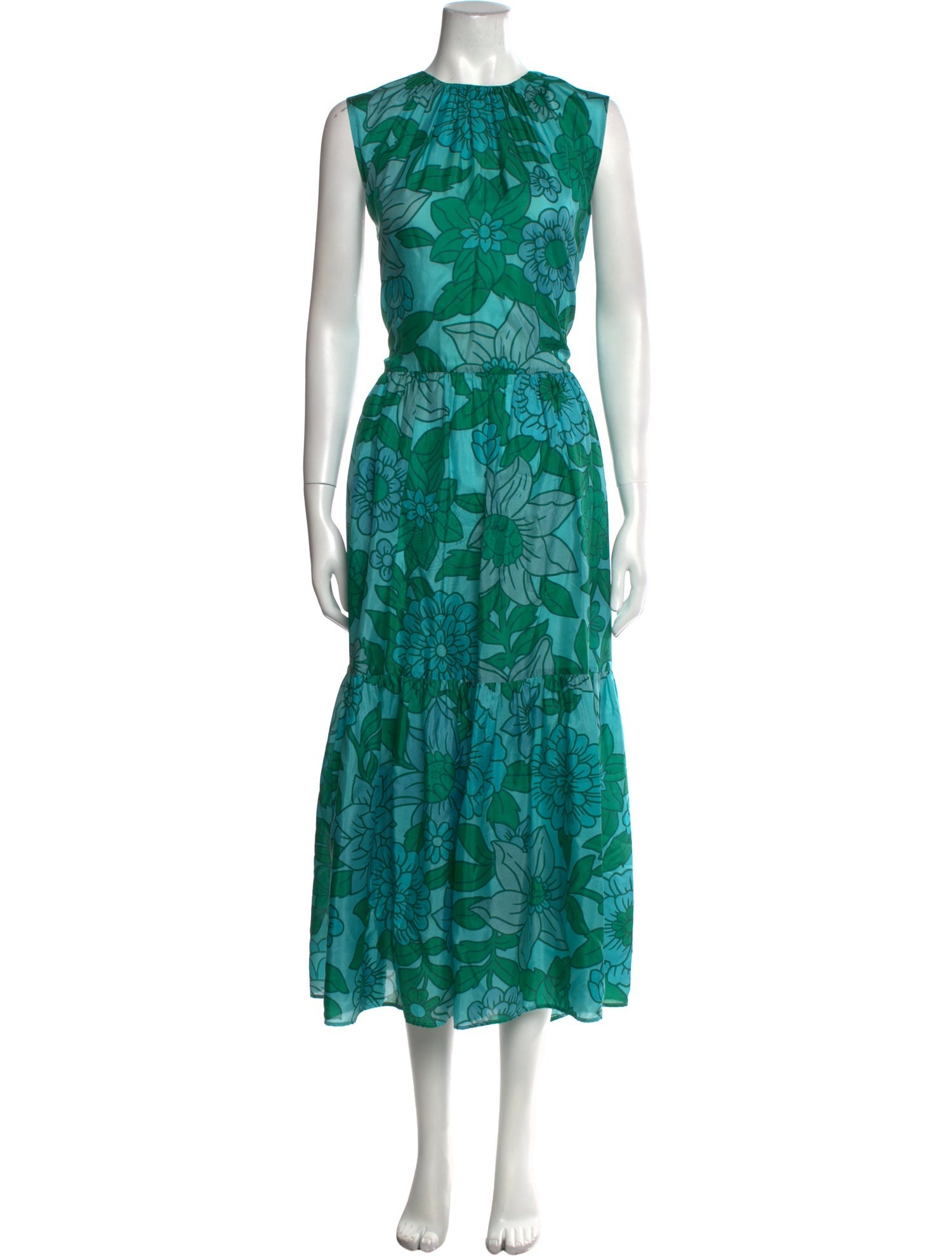 Christian Wijnants Floral Print Long Dress