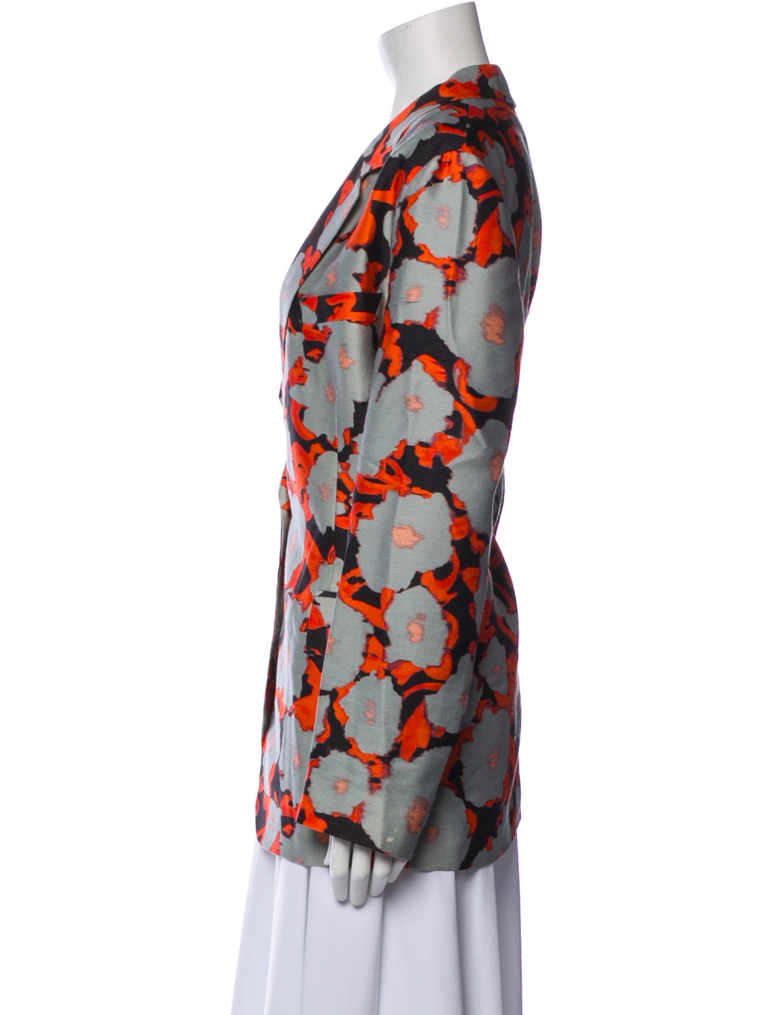 Christian Wijnants Wool Floral Print Blazer