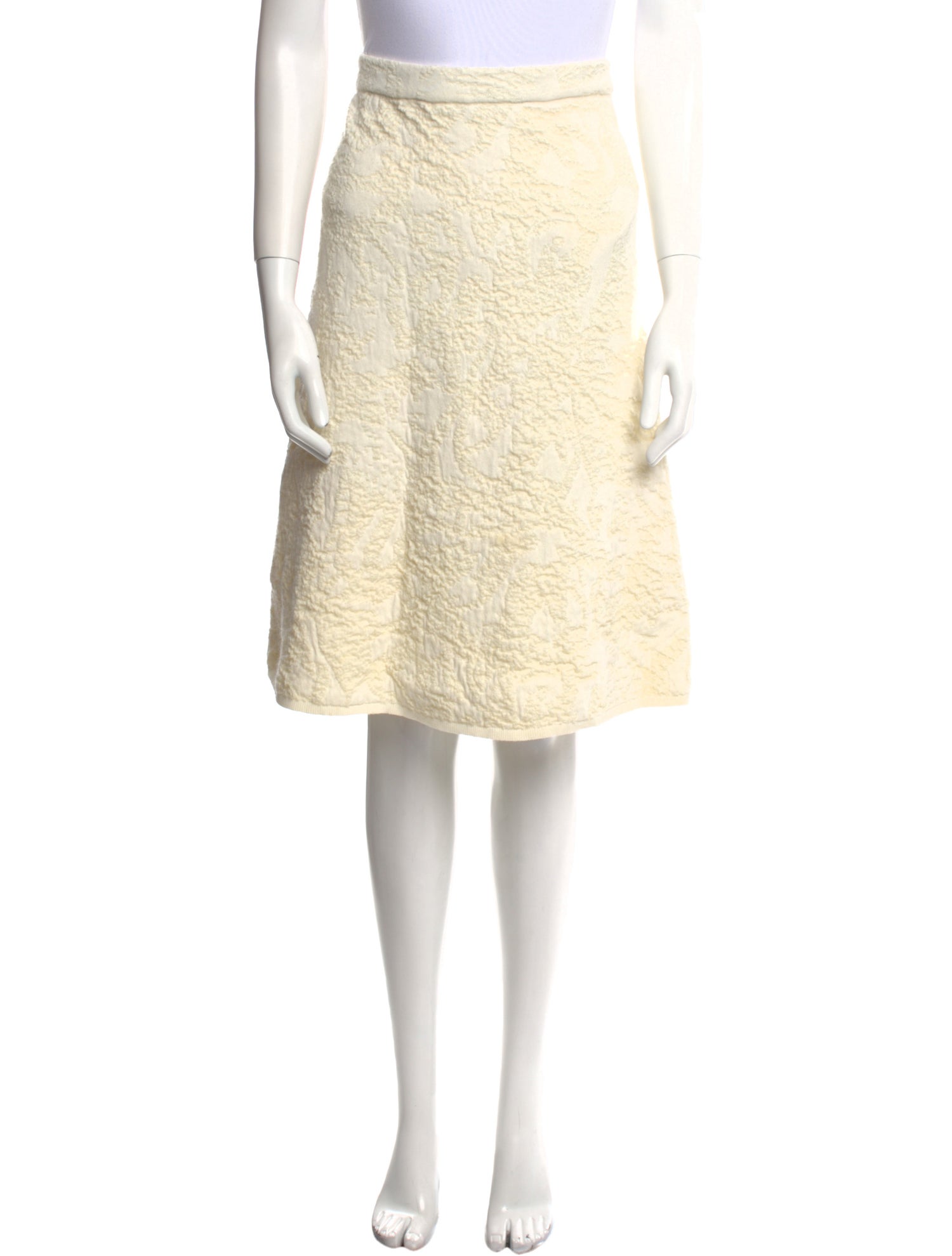 Christian Wijnants Mohair Knee-Length Skirt