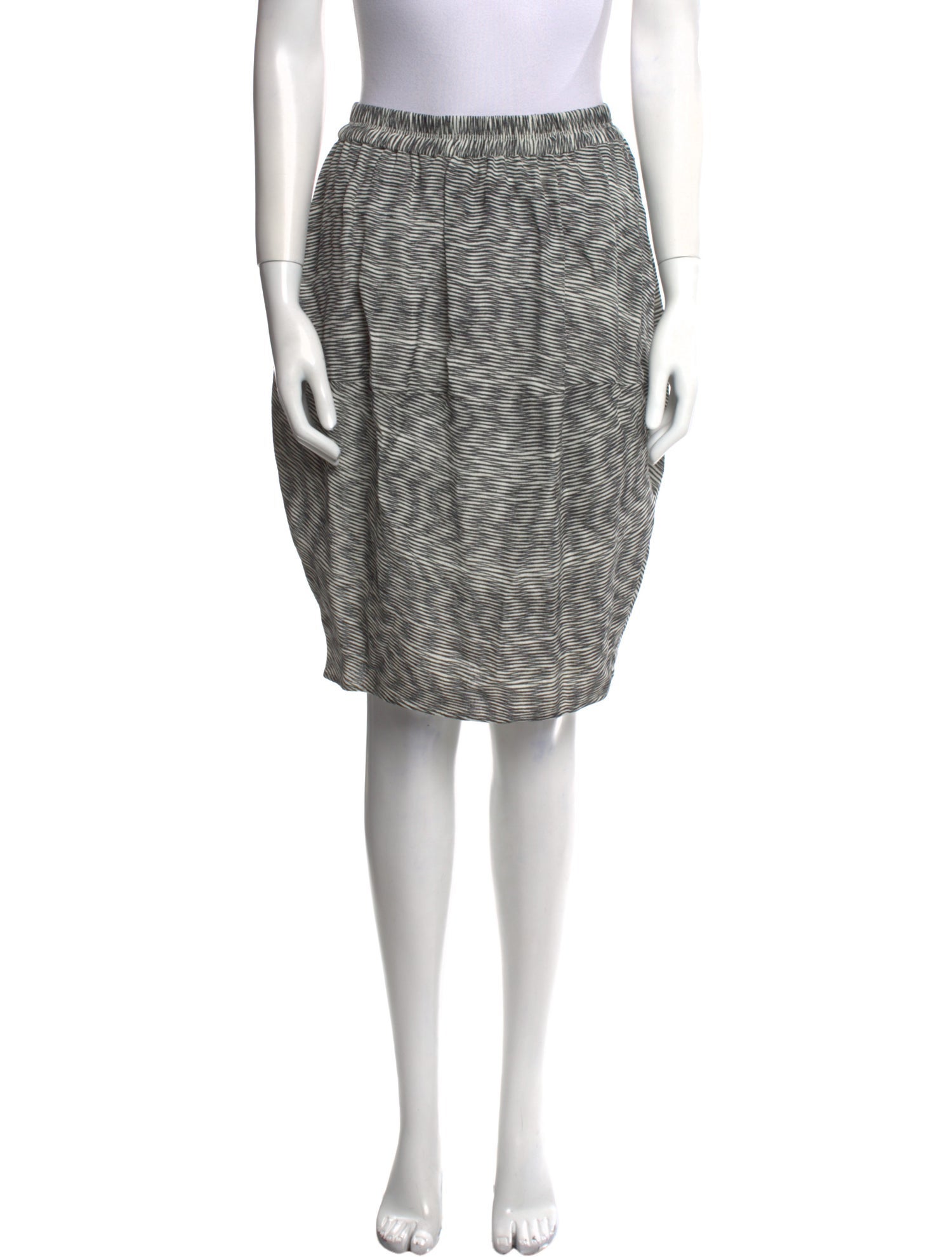 Christian Wijnants Silk Knee-Length Skirt