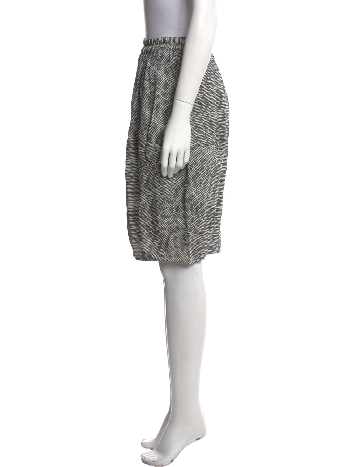 Christian Wijnants Silk Knee-Length Skirt