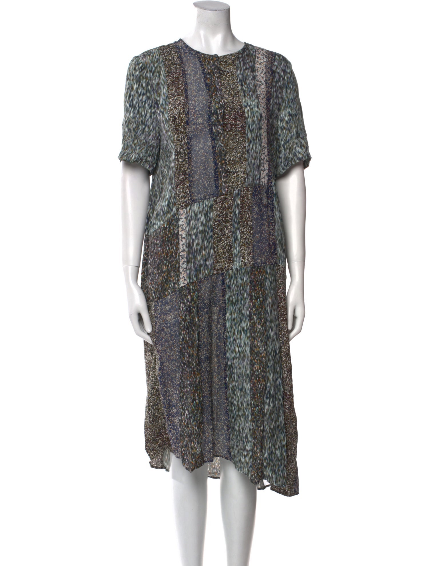 Christian Wijnants Animal Print Midi Length Dress