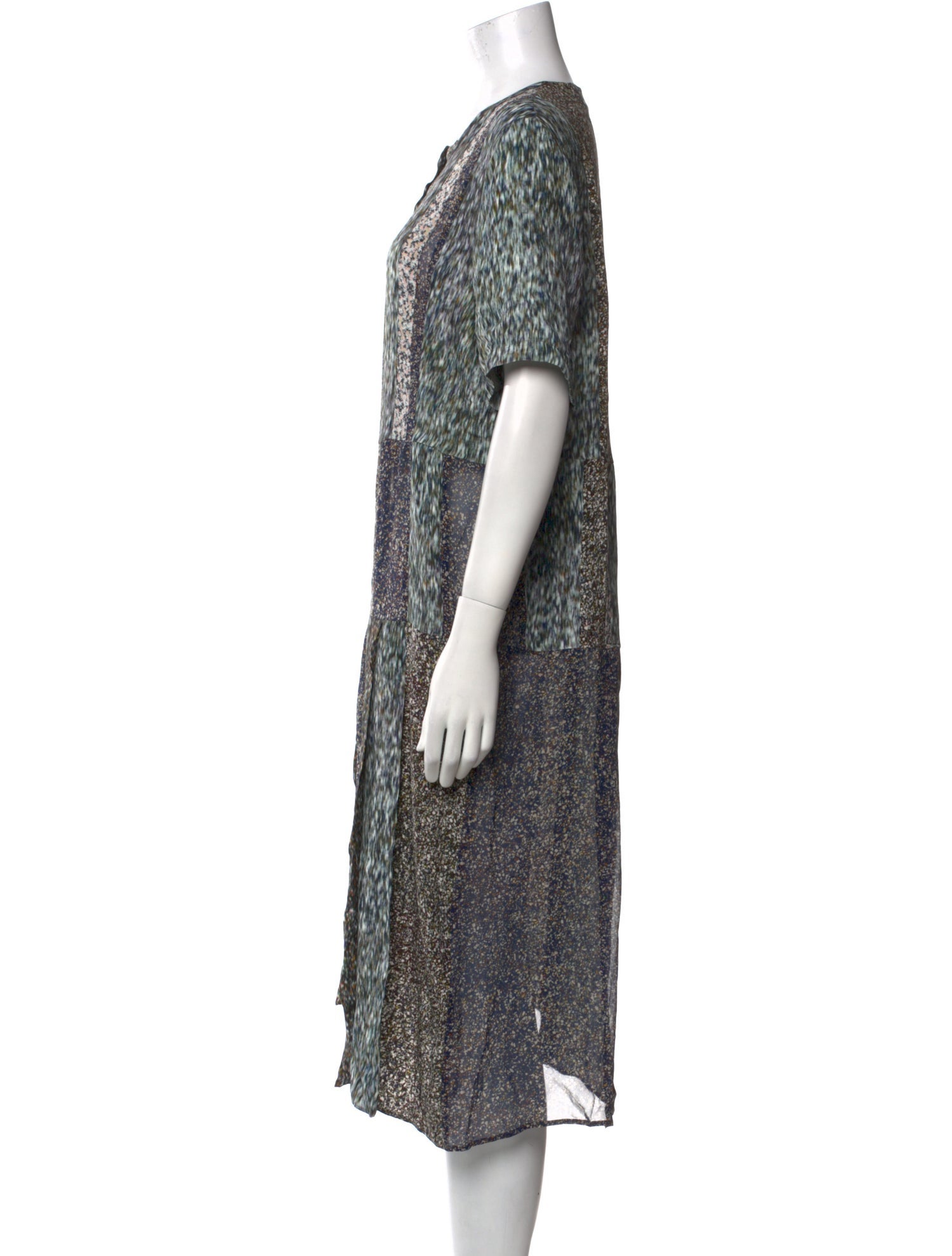 Christian Wijnants Animal Print Midi Length Dress