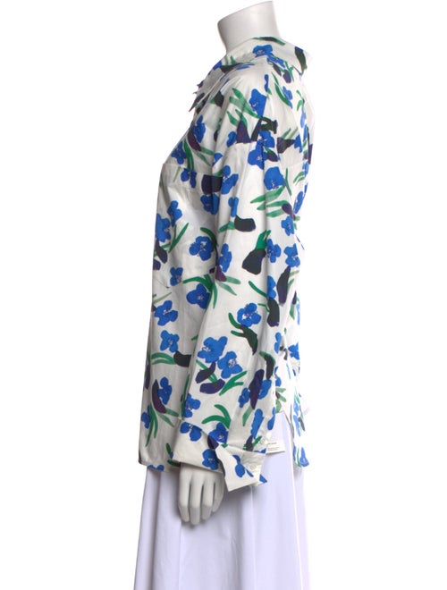 Christian Wijnants Printed Long Sleeve Button-Up Top